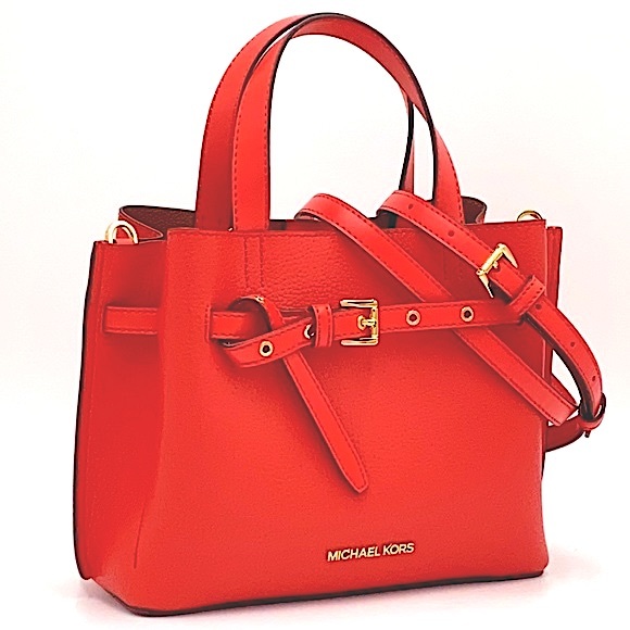 MICHAEL KORS EMILIA SMALL SATCHEL 
 DARK SANGRIA - Picture 2 of 16